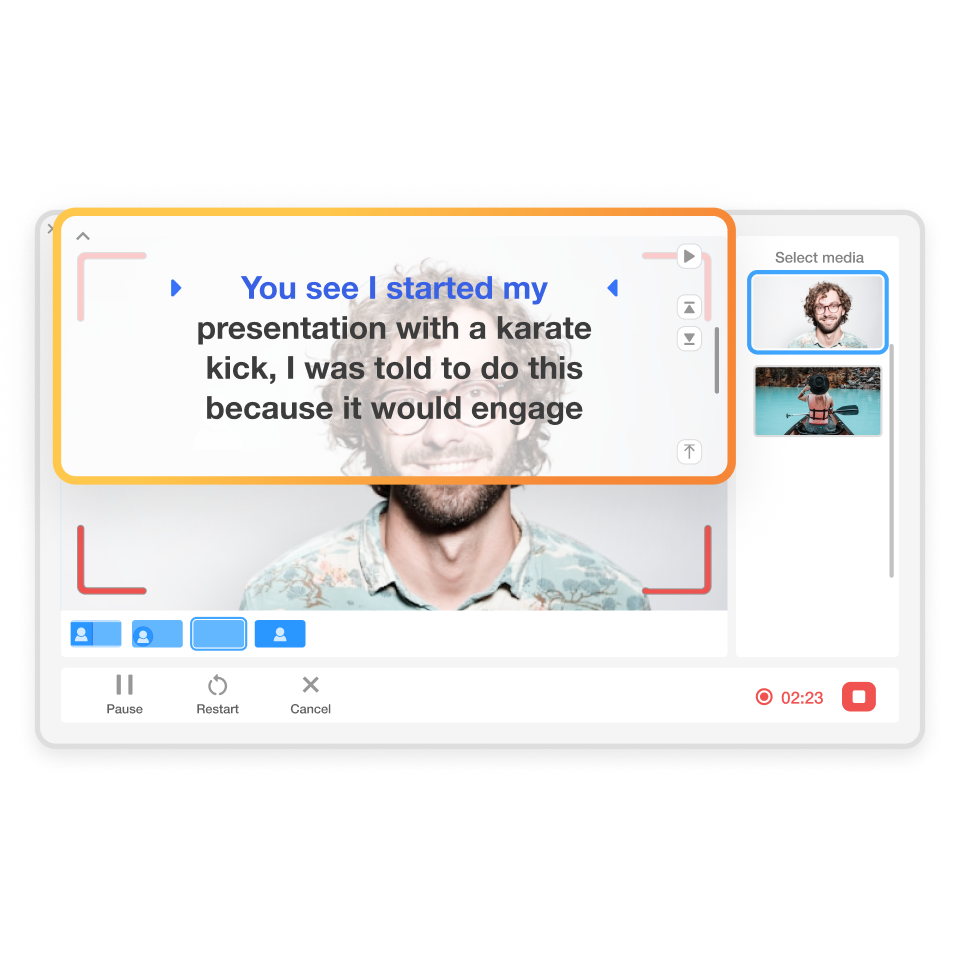 Launch promo video creator: record screen or camera footage of your new product in Visla
